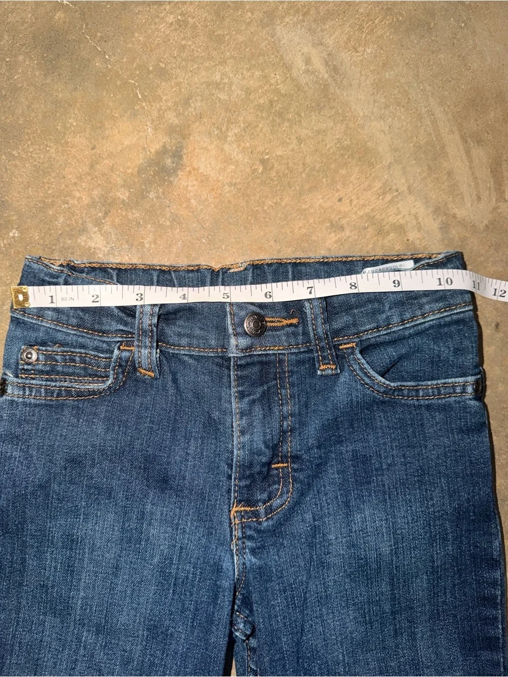 Wrangler Boys Dark Wash Jeans Size 4 Regular Adjustable Waist NWOT